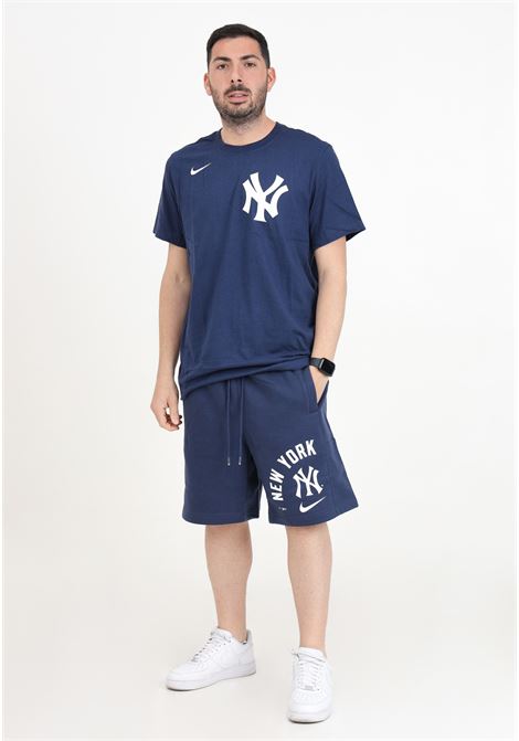New York Yankees Nike Arched Kicker men's blue fleece sports shorts NIKE | 027D-160N-NK-GXDMIDNIGHT NAVY