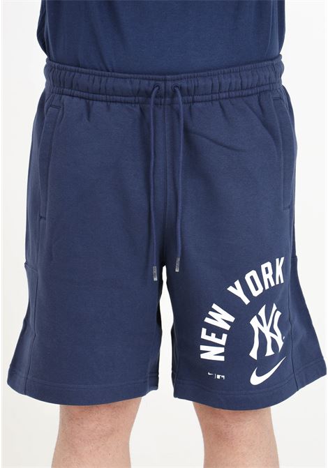 Shorts sportivo blu da uomo in pile Nike Arched Kicker dei New York Yankees NIKE | Shorts | 027D-160N-NK-GXDMIDNIGHT NAVY