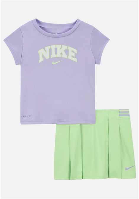 Lilac and green baby girl outfit NIKE |  | 16M025E2E