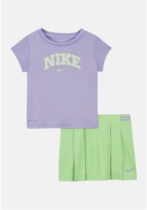 Lilac and green outfit for girls NIKE | 36M025E2E
