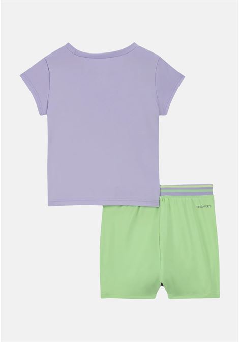 Lilac and green outfit for girls NIKE | 36M025E2E