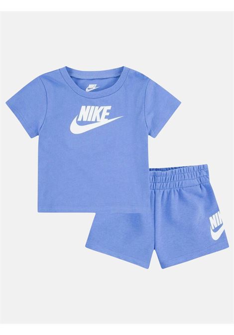 Light blue baby outfit with maxi logo print NIKE | 56L596BGZ
