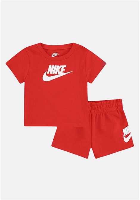 Red and white newborn outfit NIKE | 66L596U10