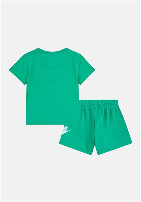 Completino bambino bambina verde con logo swoosh NIKE | Completini | 86L596E5D