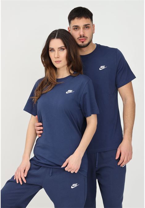Nike Sportswear Club blue t-shirt for men and women NIKE | AR4997410
