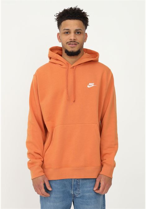 Unisex sweatshirt with orange embossed logo NIKE | Hoodie | BV2654808