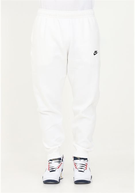 Pantaloni sportswear club fleece bianchi per uomo e donna NIKE | Pantaloni | BV2671100