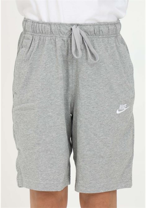 Shorts sportivo grigio per uomo e donna con ricamo logo NIKE | Shorts | BV2772063