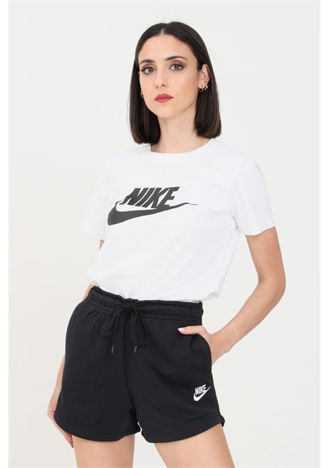 T-shirt sportiva bianca da donna con stampa logo NIKE | T-shirt | BV6169100
