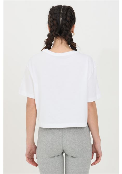 T-shirt crop bianca da donna con stampa logo NIKE | T-shirt | BV6175100