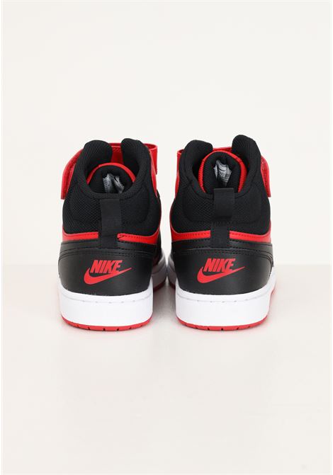 Red and black high-top sneakers for men and women Court Borough Mid 2 NIKE | CD7782602