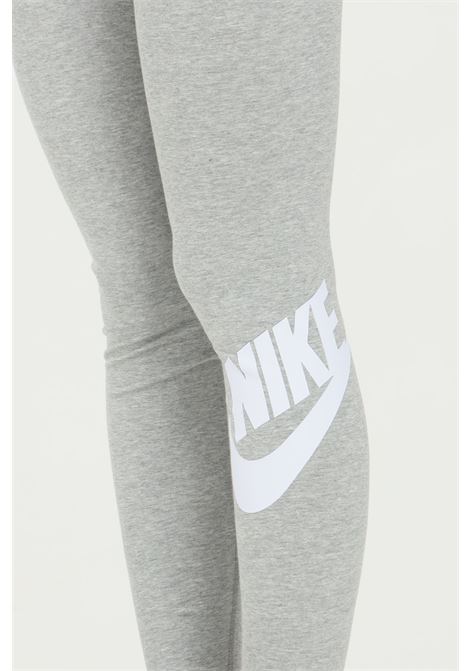 Gray leggings for women with logo print NIKE | Leggings | CZ8528063