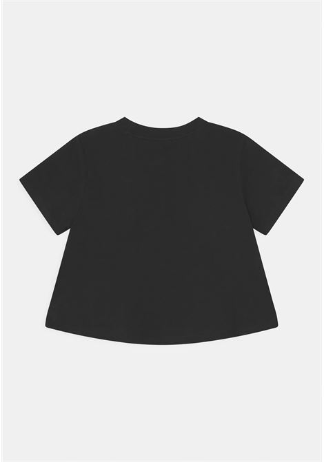 T-shirt sportiva nera da bambina con logo frontale NIKE | T-shirt | DA6925012