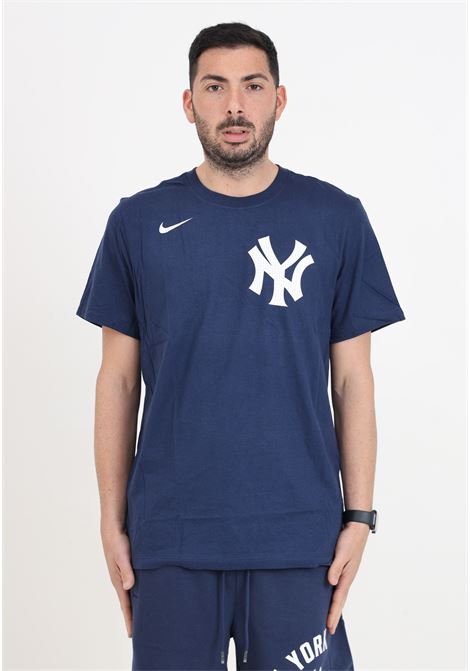 Blue short-sleeved men's t-shirt NEW YORK YANKEES MEN'S FUSE WORDMARK TEE model NIKE | N199-44B-NK-0U5MIDNIGHT NAVY