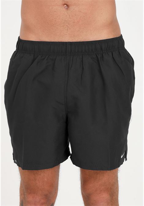 Shorts mare nero da uomo con stampa swoosh NIKE | NESSA560001