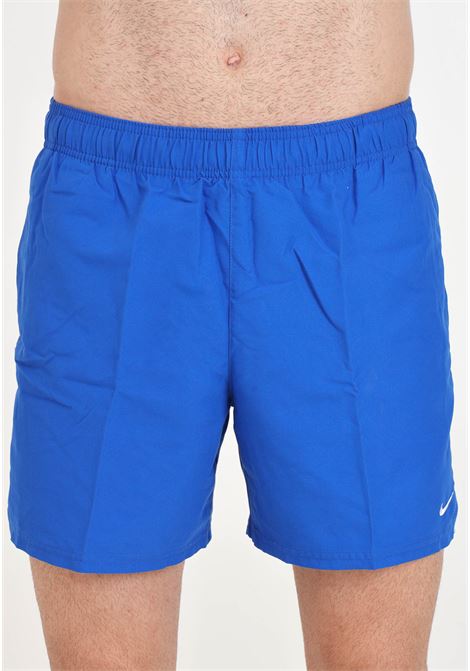 Blue men's swim shorts with swoosh NIKE | NESSA560494