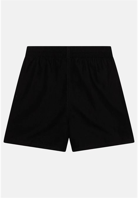 Shorts mare bambino nero e bianco bande laterali logate NIKE | NESSD794001