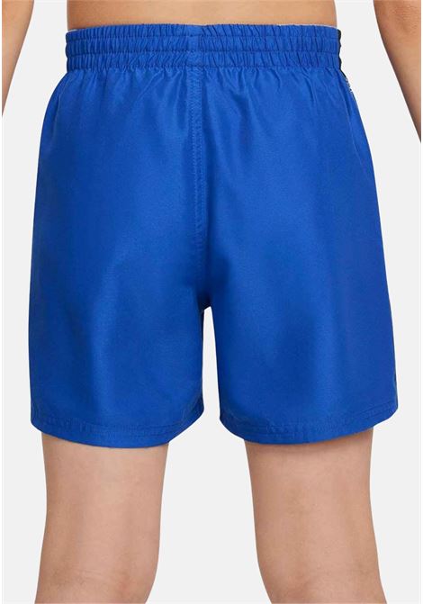Black and blue children's swim shorts with logoed side bands NIKE | NESSD794494
