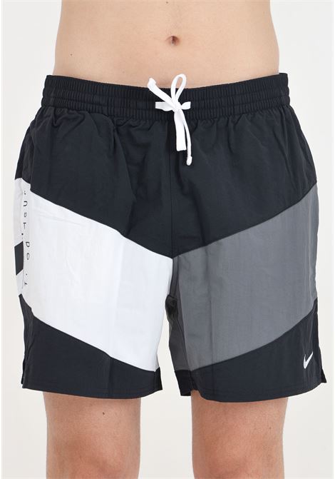 Shorts mare nero da uono Nike Swim Multi Logo Vortex 5 NIKE | Beachwear | NESSE508001