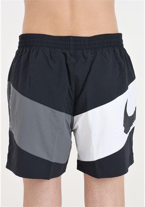 Shorts mare nero da uomo Nike Swim Multi Logo Vortex 5 NIKE | Beachwear | NESSE508001