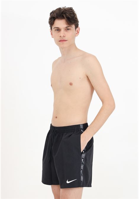 Nike Tape men's black swim shorts NIKE | Beachwear | NESSE559001
