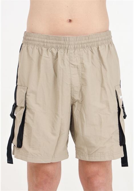 Beige men's cargo swim shorts NIKE | Beachwear | NESSE560232
