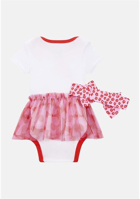 Completino neonato rosso e bianco, composto da body, tutù e fascia con fìocco NIKE | Completini | NN1050001
