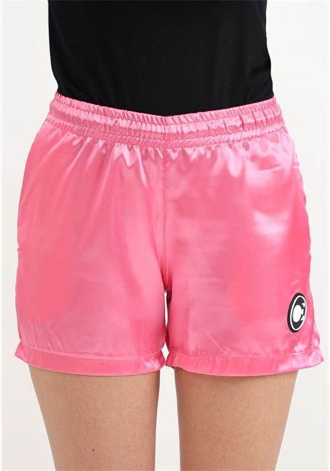 Pink women's sports shorts in satin fabric DIEGO RODRIGUEZ | Shorts | OE1006ROSA