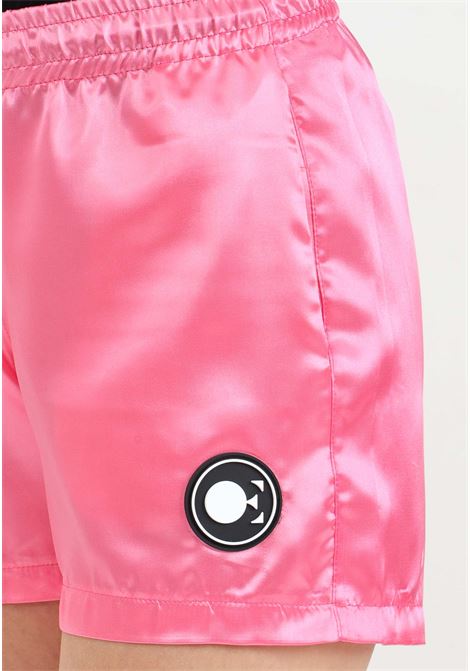 Shorts sport rosa da donna in tessuto satinato DIEGO RODRIGUEZ | Shorts | OE1006ROSA