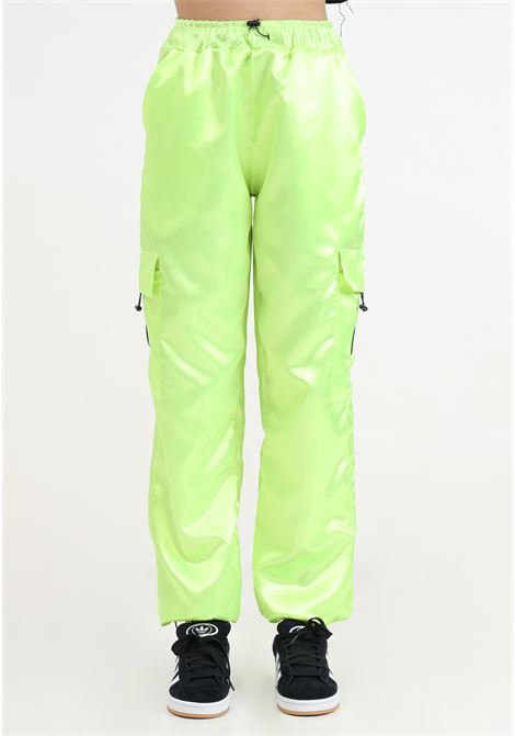 Pantalone spot giallo fluo da donna modello cargo OE DR CONCEPT | Pantaloni | OE1008GIALLO