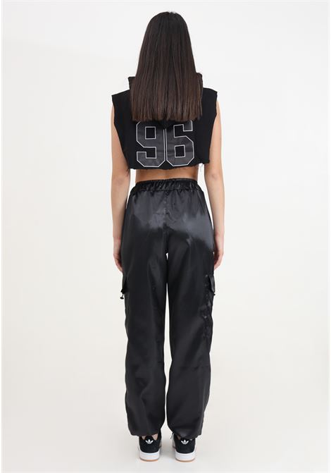 Black spot cargo trousers for women OE DR CONCEPT | Pants | OE1008NERO