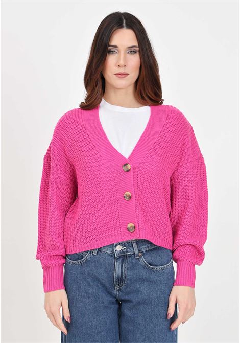 Pink cardigan for women ONLY | Cardigan | 15211521Raspberry Rose