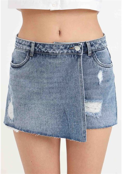 Shorts casual in denim da donna modello pantagonna ONLY | Shorts | 15227220Light Blue Denim