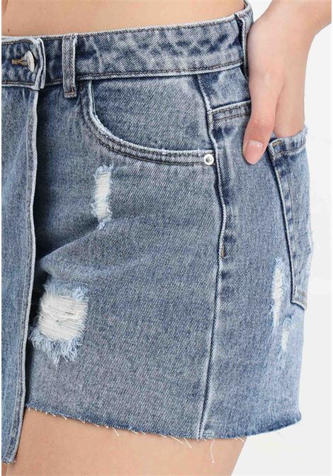 Shorts casual in denim da donna modello pantagonna ONLY | Shorts | 15227220Light Blue Denim