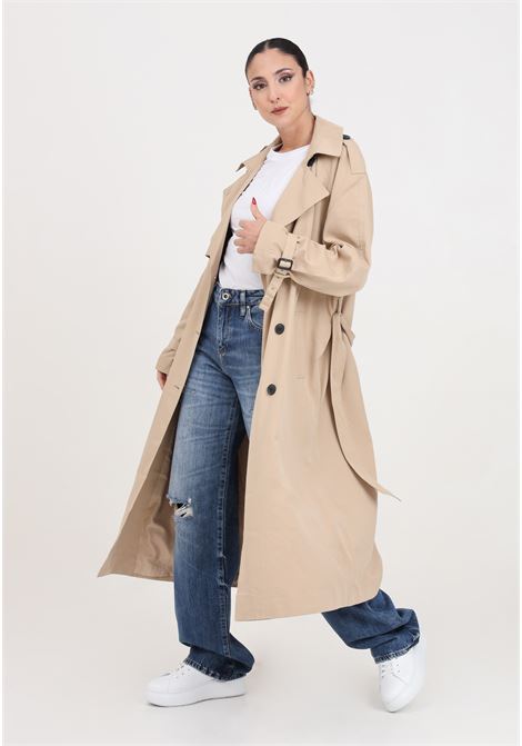 Beige trench coat for women ONLY |  | 15242306Tannin