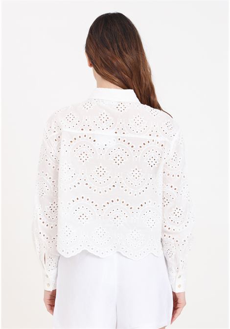 White women's shirt onlvalais perforated texture ONLY | 15269568Cloud Dancer