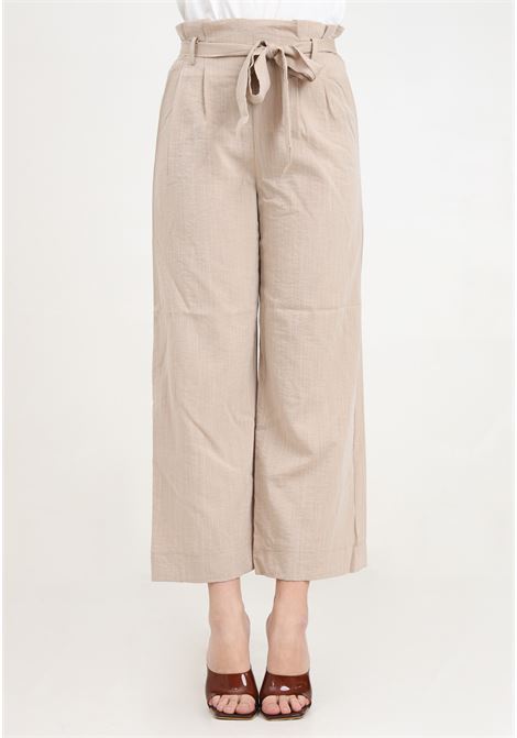 Pantaloni da donna beige ONLY | Pantaloni | 15269628Safari