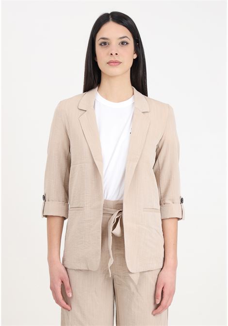 Beige women's jacket ONLY | Blazer | 15308084Safari