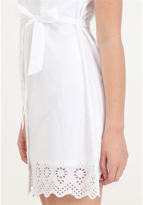 Short white dress for women with lace detail ONLY | Dresses | 15314411Bright White