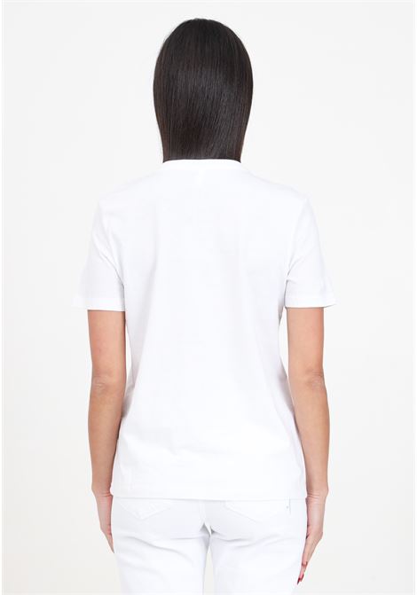 T-shirt donna bianca con cascata di pietre e strass ONLY | T-shirt | 15315522Bright White