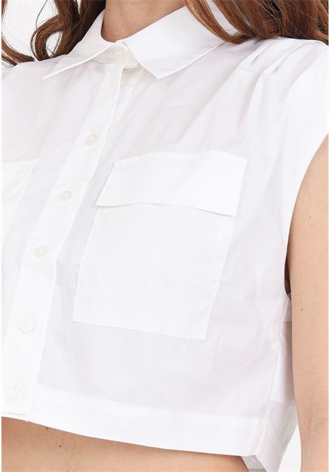 White sleeveless women's shirt ONLY | 15319041Bright White