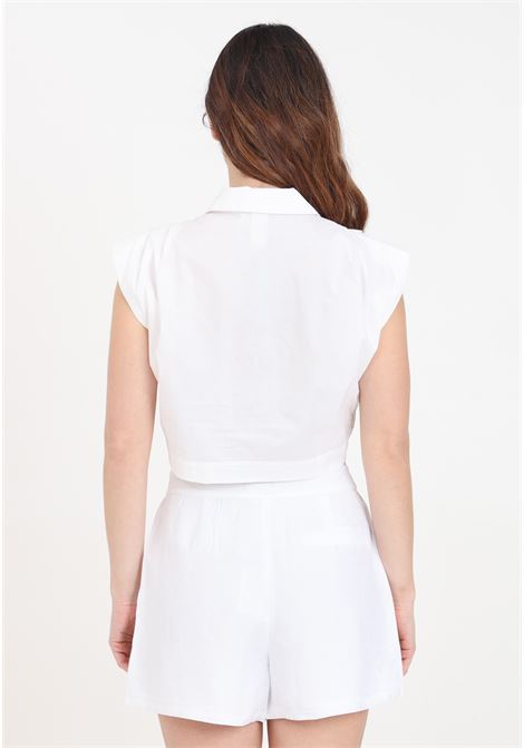 Camicia da donna bianca smanicata ONLY | 15319041Bright White