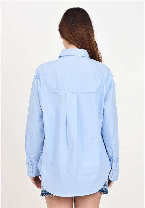 Camicia da donna celeste con broderie inglese ONLY | Camicie | 15319136Bel Air Blue