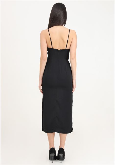 Black women's midi dress with cut out detail ONLY | 15319882Black