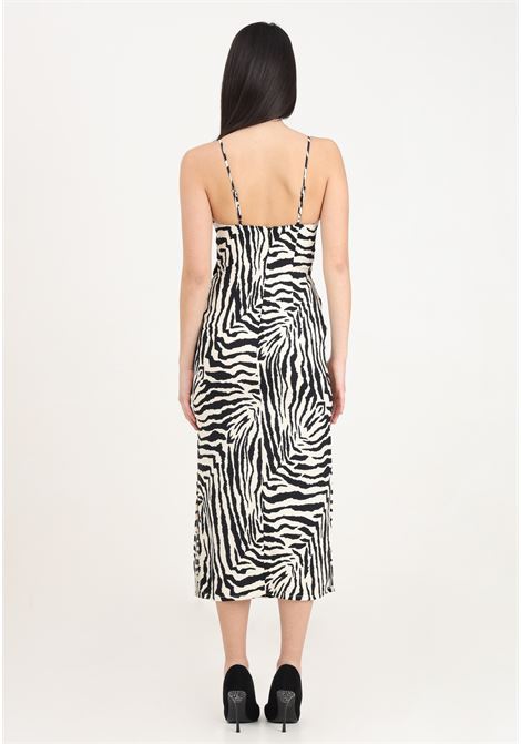 Zebra pattern women's midi dress with cut out detail ONLY | Dresses | 15319882Cloud Dancer