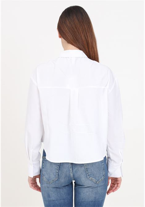 Camicia da donna bianca con dettaglio pieghe ONLY | Camicie | 15321394Bright White