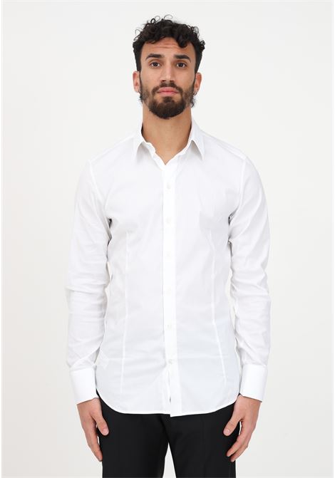 White dress shirt for men PATRIZIA PEPE | Shirt | 5C0017/A01W103