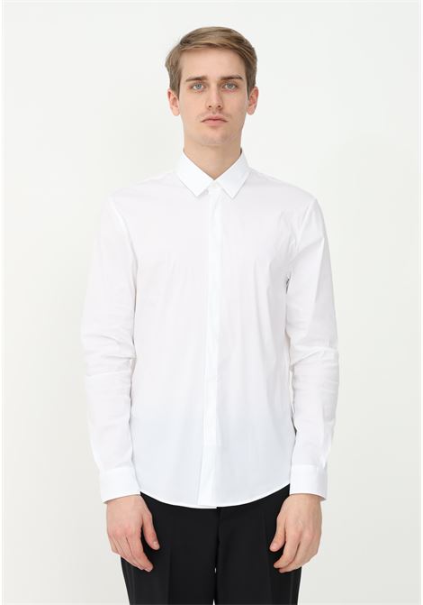 Camicia elegante bianca da uomo PATRIZIA PEPE | 5C0314/A01W103