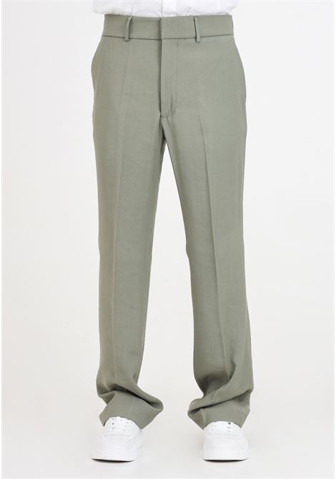 Olive green men's elegant trousers PATRIZIA PEPE | 5P0507/A087G545