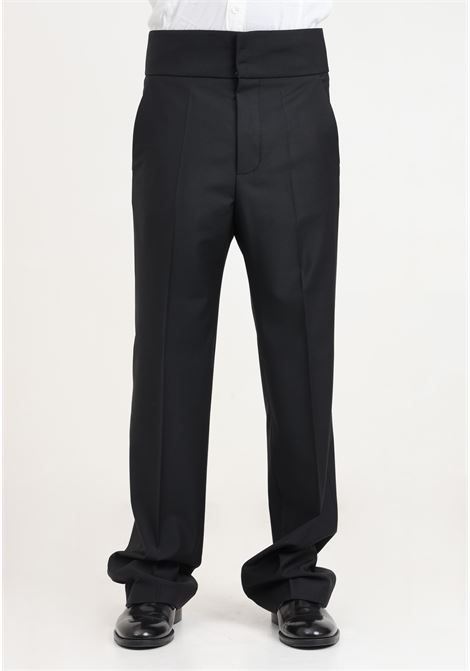 Pantaloni da uomo neri con fascione in vita PATRIZIA PEPE | 5P0526/A1WKK102